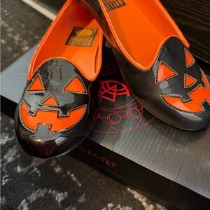 Halloween Black and Orange Flats